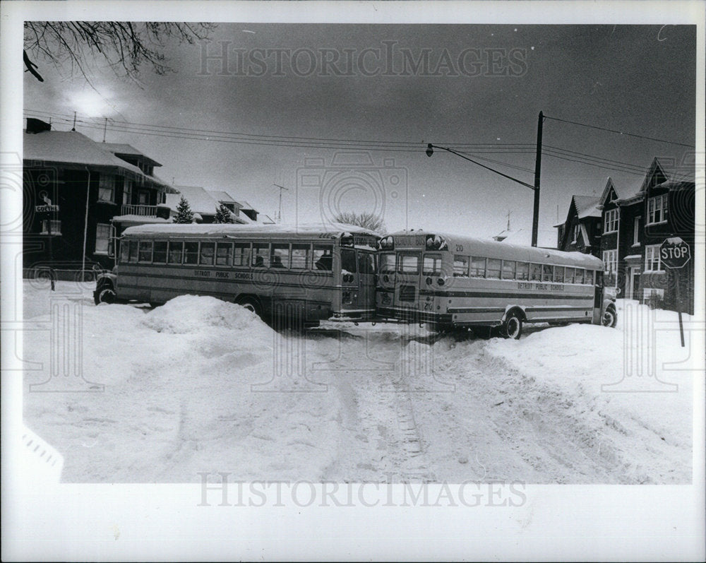 1982 Stuck School Bus - Historic Images