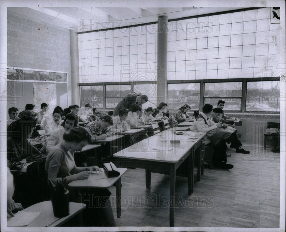 1957 School Classrooms Natural Light Window - Historic Images