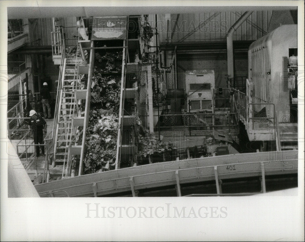 1989, Detroit Trash Incinerator/Michigan - RRX03665 - Historic Images