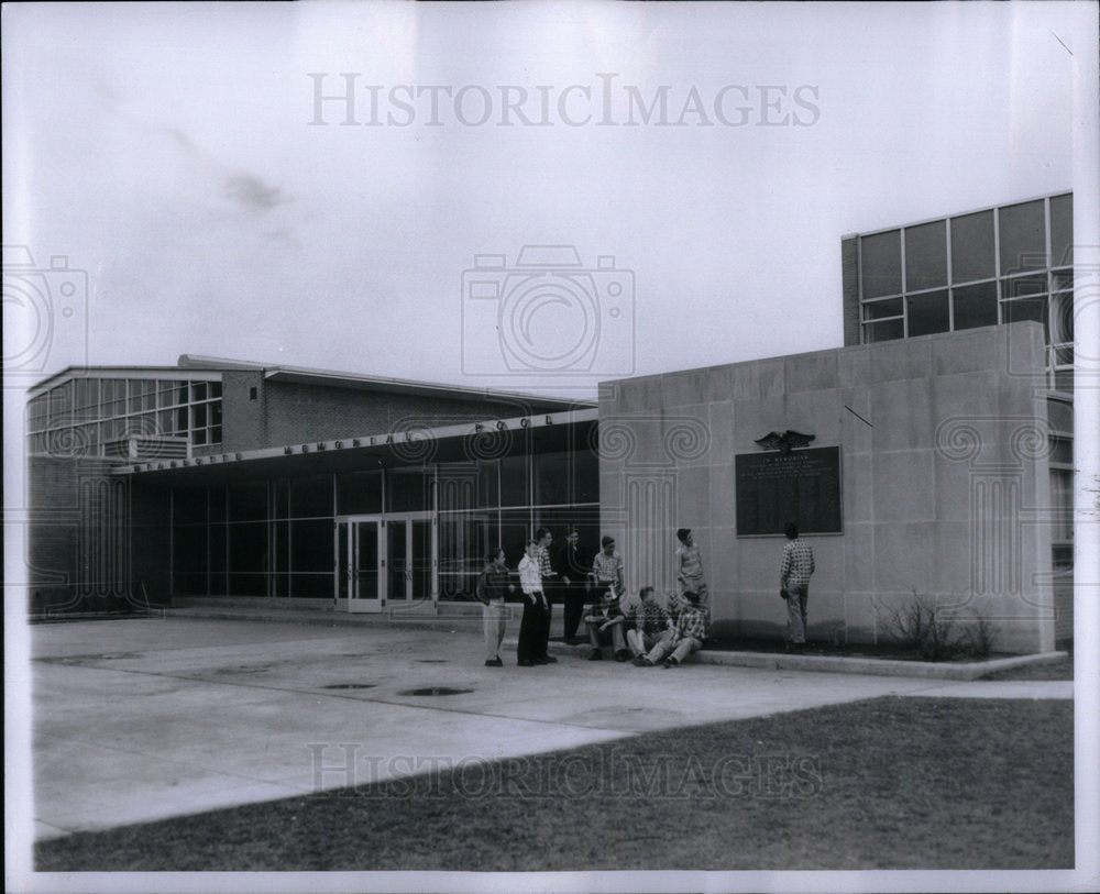 1956 pool Abraham Lincoln Junior High - Historic Images