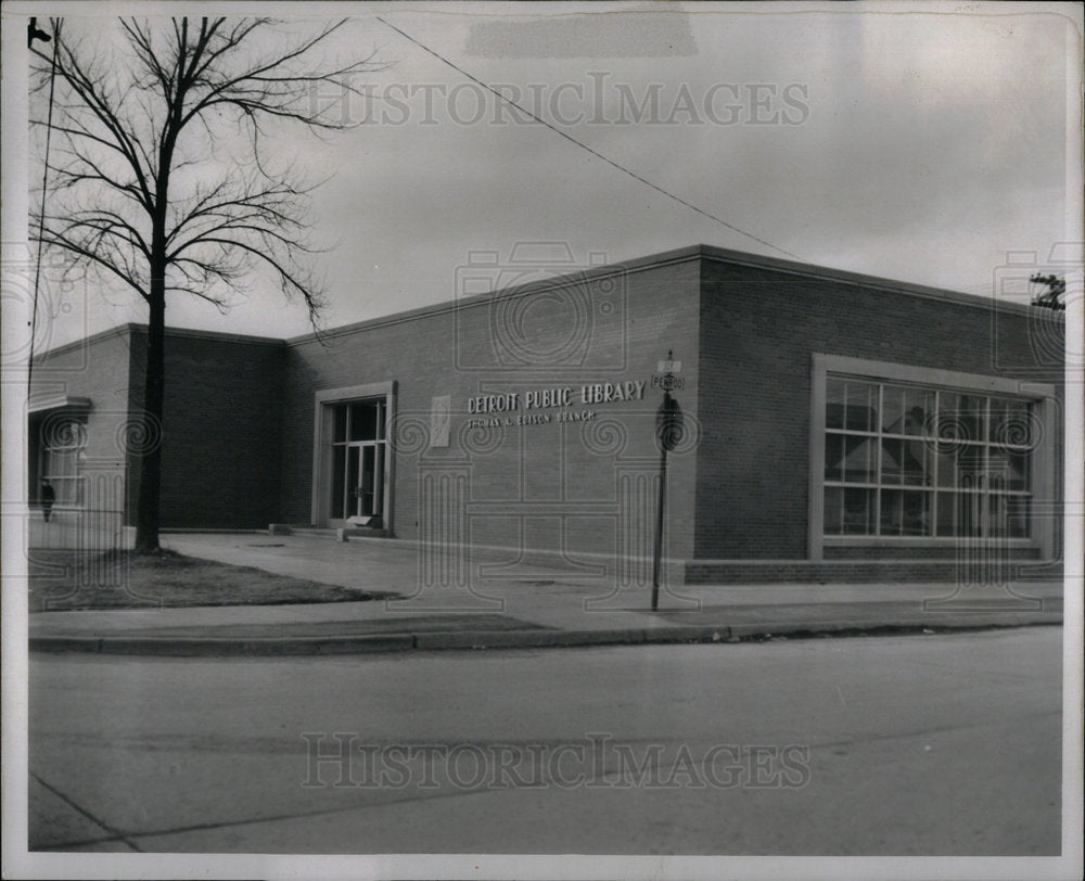 1955 Detroit Edison Branch Library - Historic Images