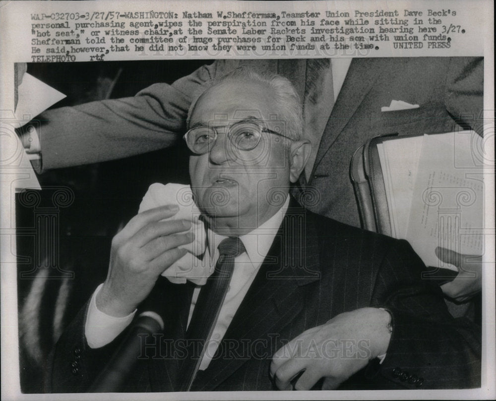 1957 Nathan Shefferman Labor Relations - Historic Images