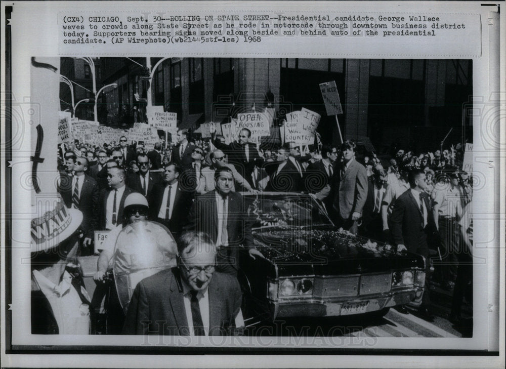 1968 Presidential Candidate George Wallace - Historic Images