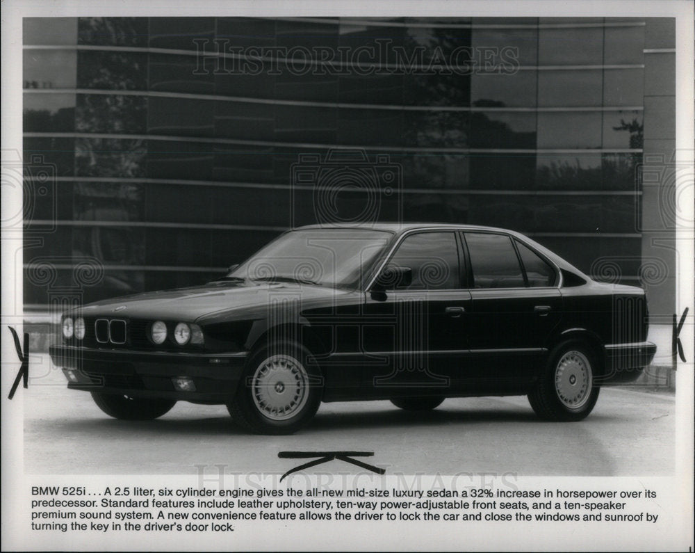 1988 BMW 525i, 2.5 liter Six cylinder Sedan - Historic Images