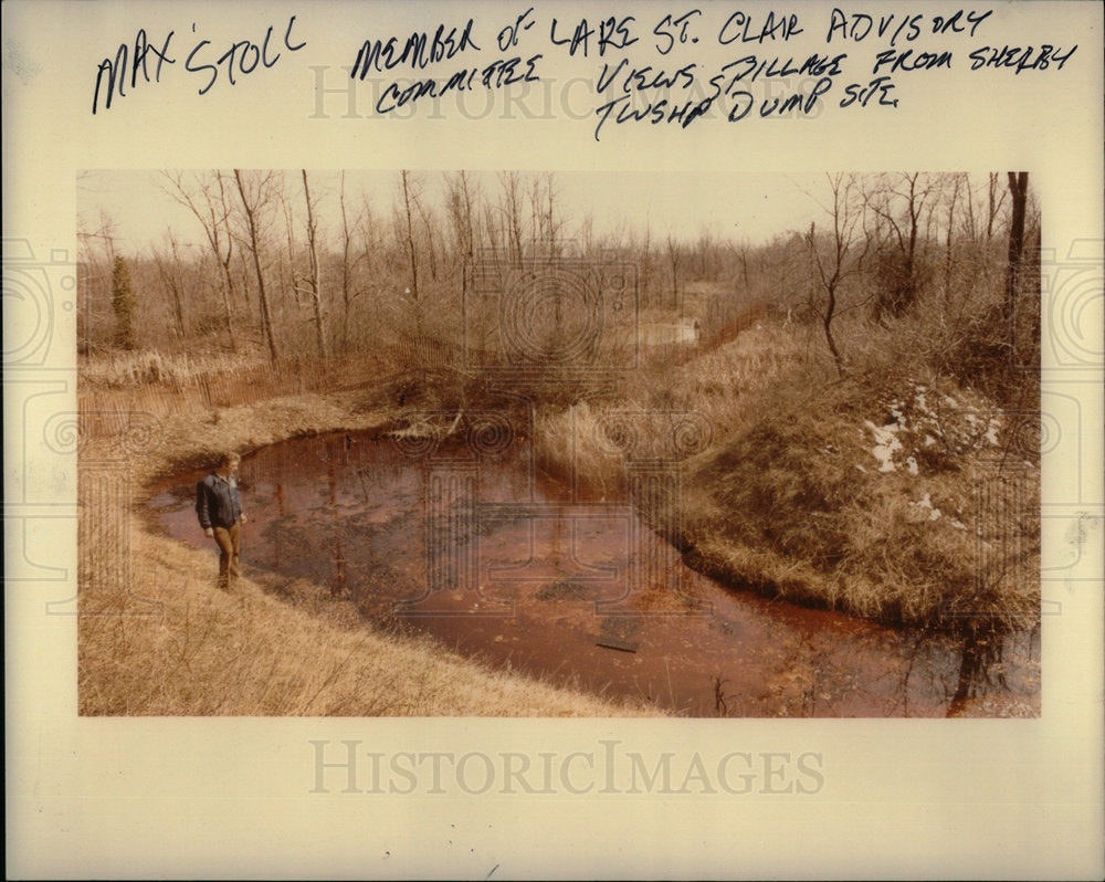 1938 Max Stoll Toxic Chemicals Dumping Mich - Historic Images