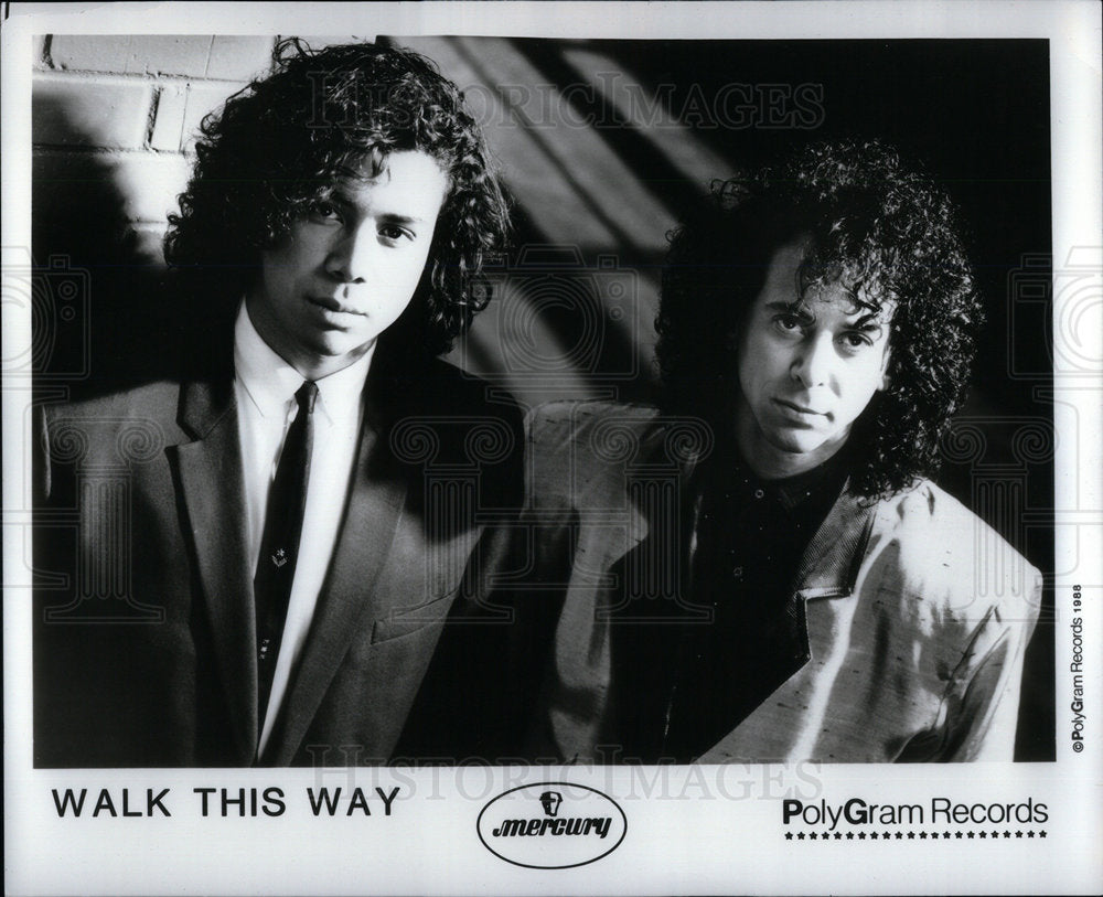 1988 Press Photo Music Group Walk This Way - RRX04821 - Historic Images