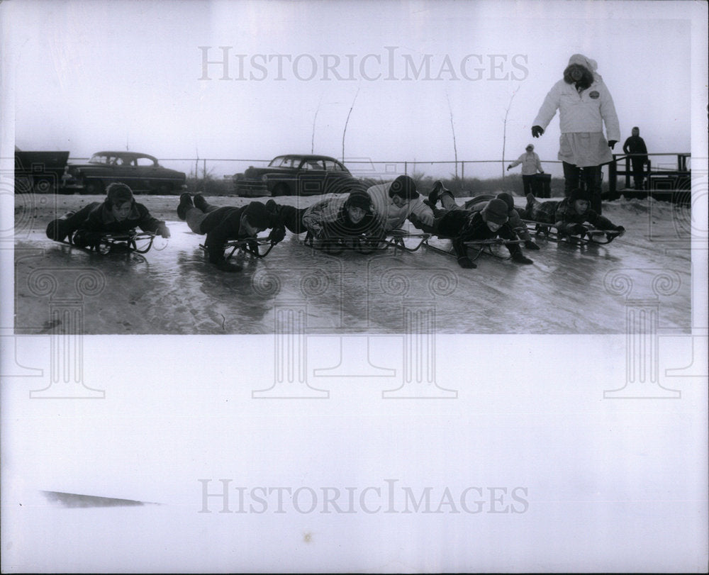 1957 Sled Races - Historic Images