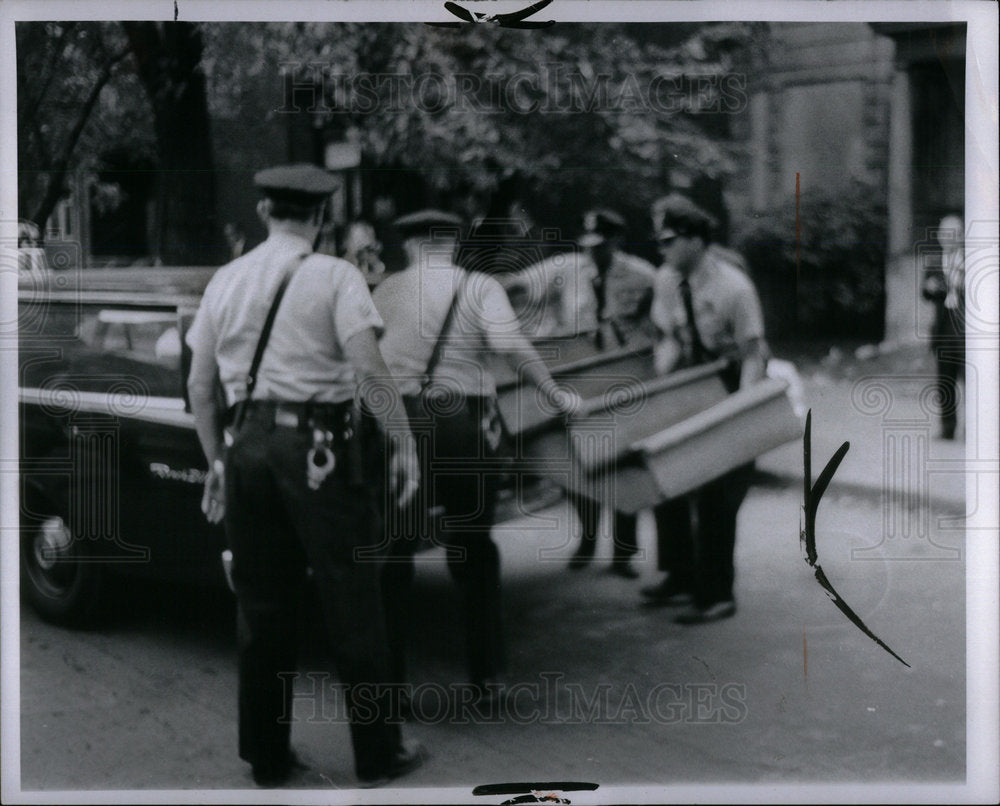 1966 Police Put Steps Into Car - Historic Images