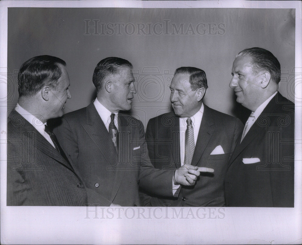 1958 Businessmen Discuss Plans - Historic Images