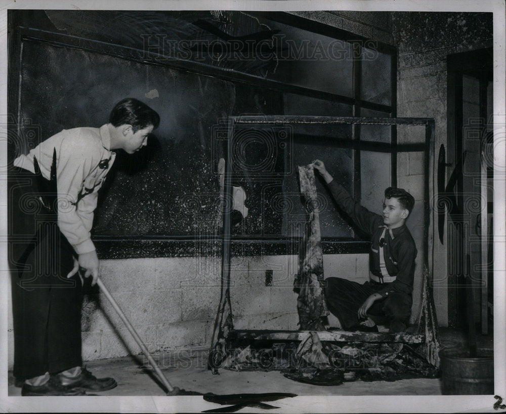 1953 School Vandalism/Detroit Michigan - Historic Images