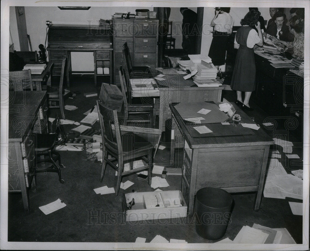 1948 Vandalism in School - Historic Images