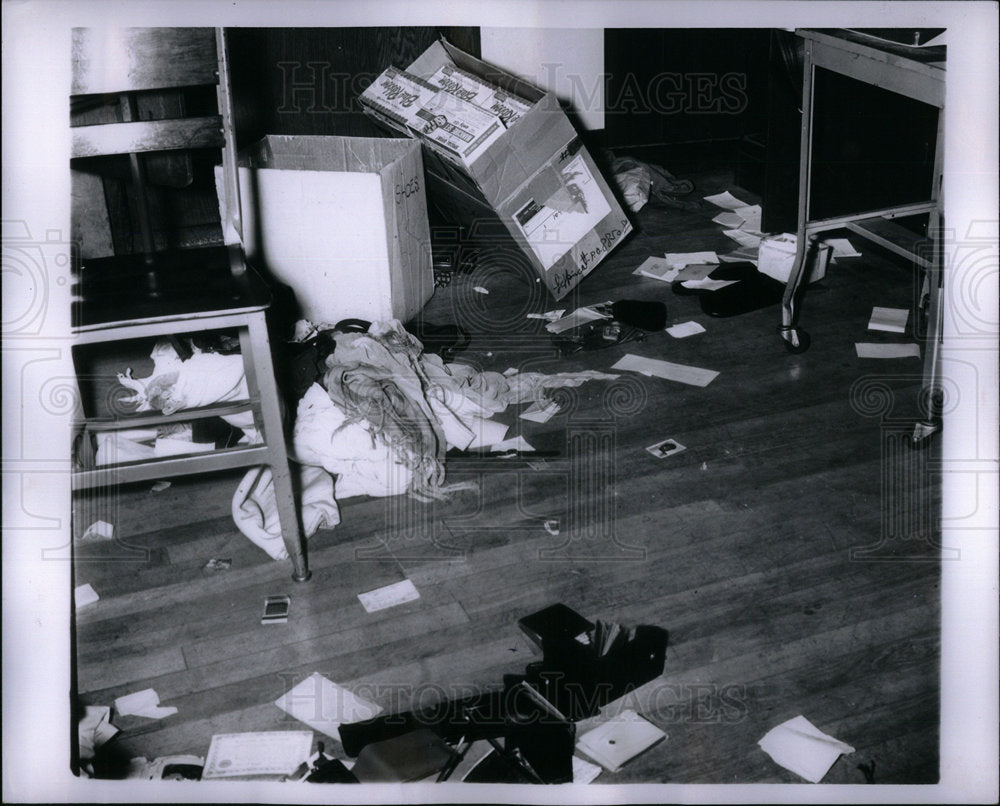 1962 Hutchins School Supply Room Vandalized - Historic Images