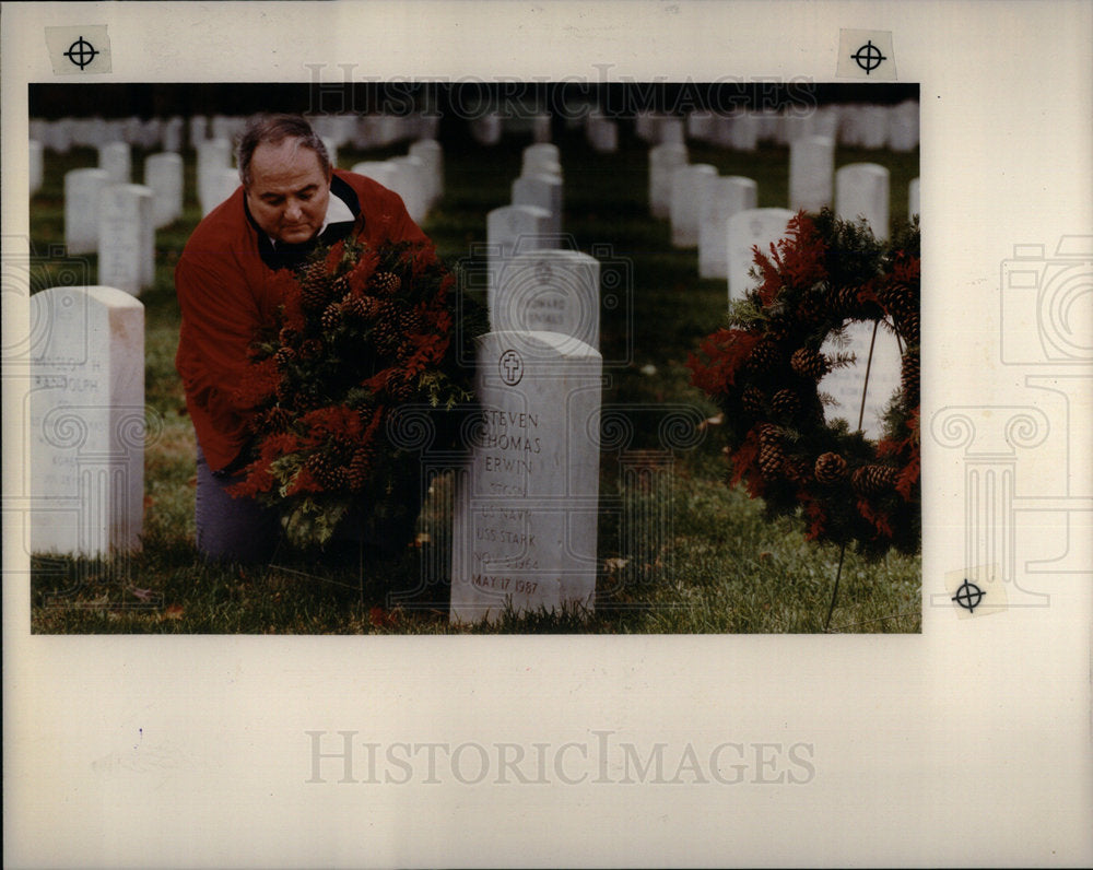 1990 Rodney Erwin Of Troy Commemorated Vete - Historic Images