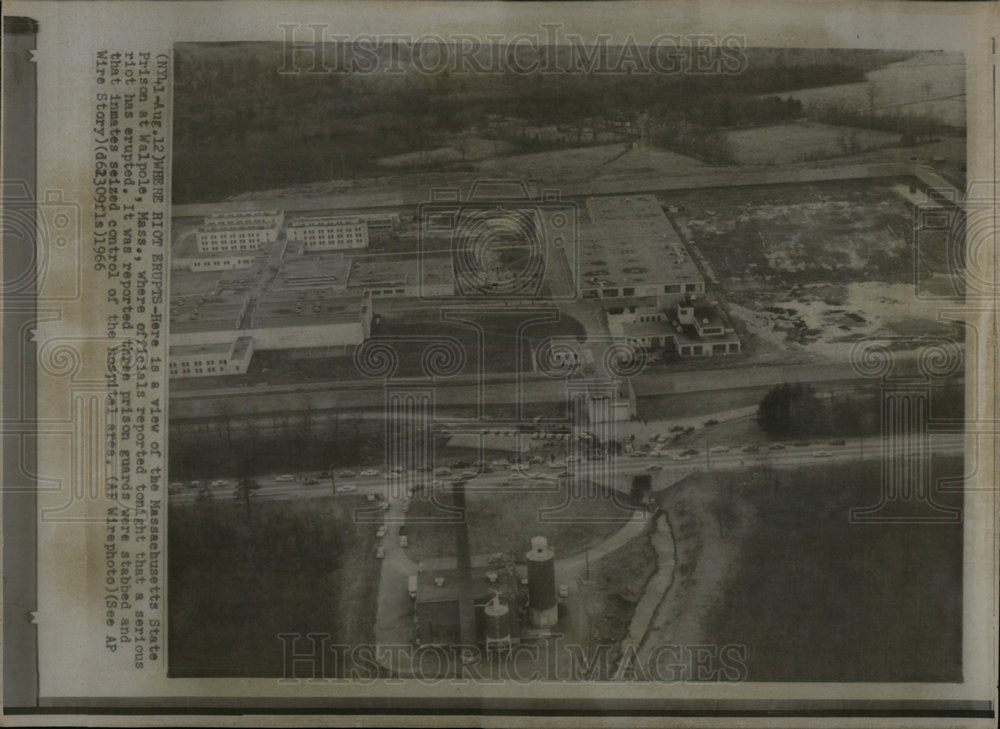 1965 Riot View Massachusett State Prison - Historic Images