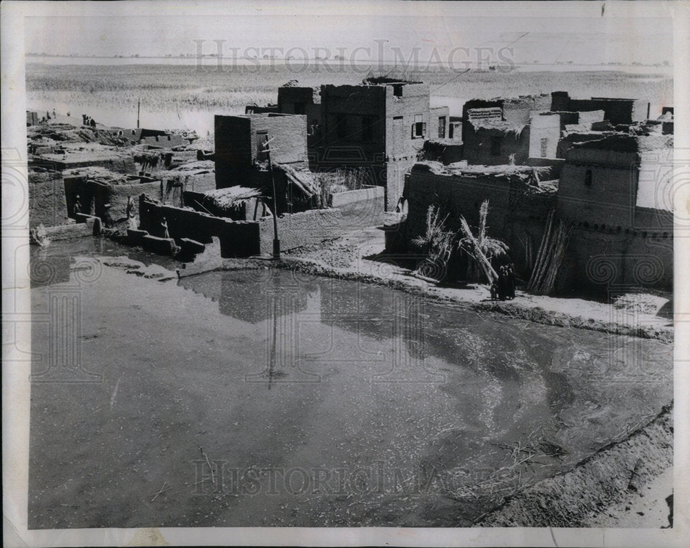 1953 Swollen Nile River Minia El Karn Peak - Historic Images