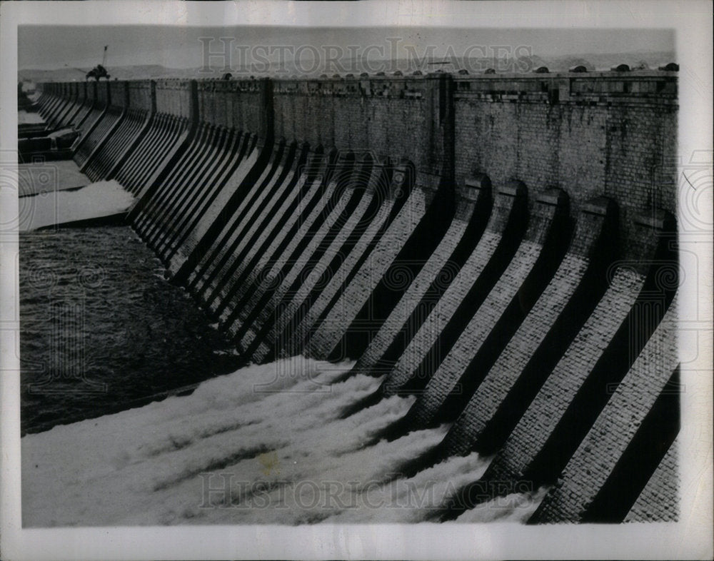 1948 Nile river huge dam Aswan Egypt store - Historic Images