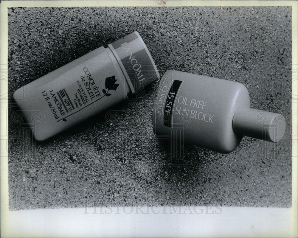 1986 Sunscreen Lotion Cosmetics Beauty - Historic Images