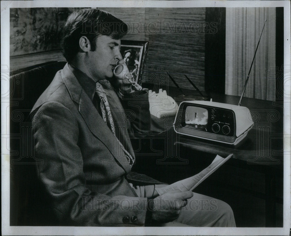 1972 Personal Alarm Clock Television - Historic Images