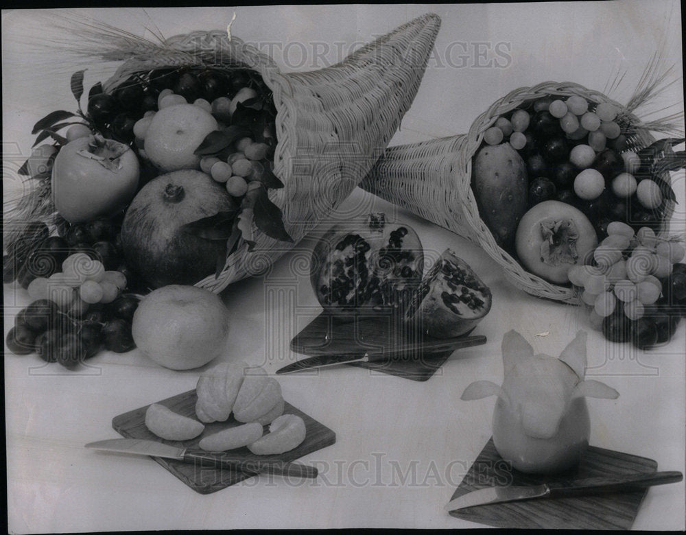 1959 Celebrate Thanksgiving With Cornucopia - Historic Images