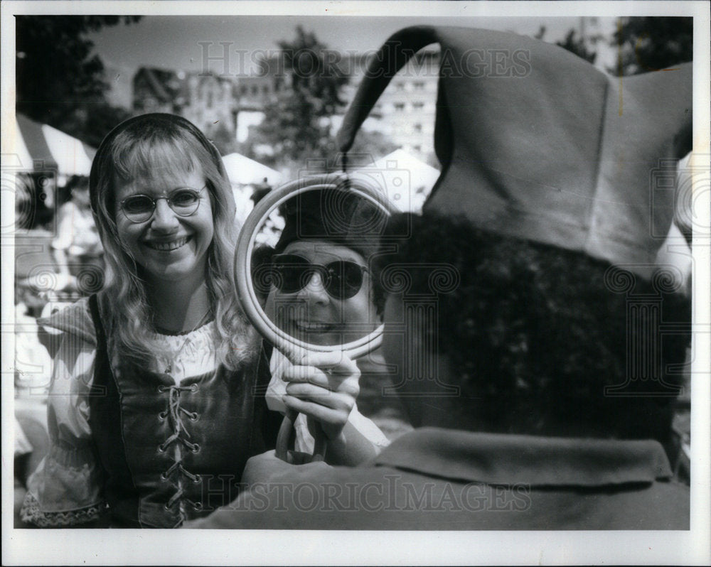 1991 Oz Park Festival Ross Gottstein Janine - Historic Images