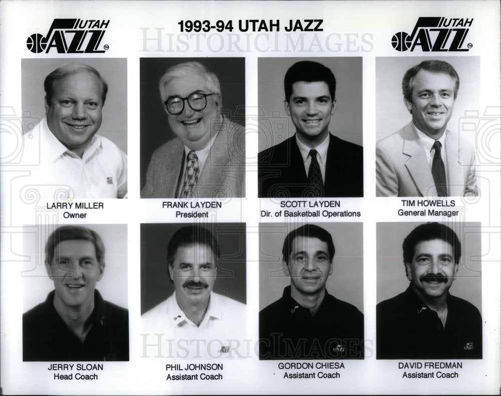 1993 Larry Miller Frank Layden Tim Howells - Historic Images