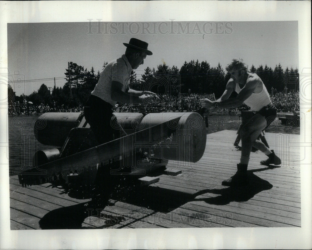 1975 Rangy Ron Hartill Lumberjack World - Historic Images