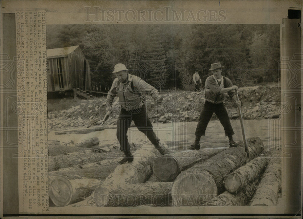 1971  North Fork Clearwater River US Sawlog - Historic Images