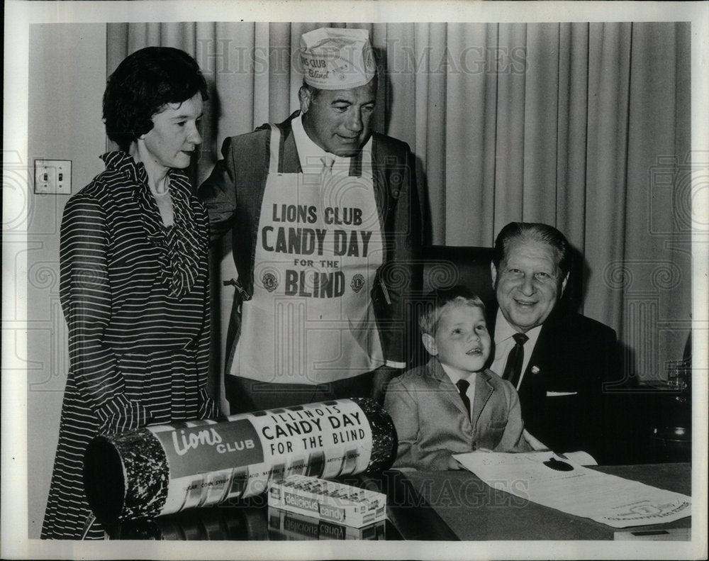 1958 Candy Day ILL Samuel Shapiro Governor - Historic Images