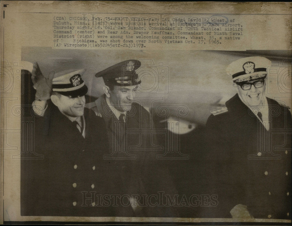 1971 Navy Lt Cmdr David Wheat Chicago Hare - Historic Images