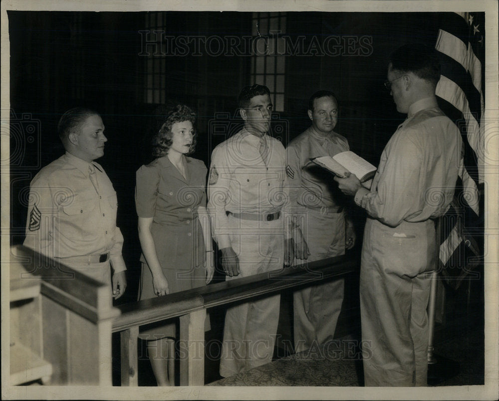 1942 Peter Canelios Fort Sheridan Wedding - Historic Images