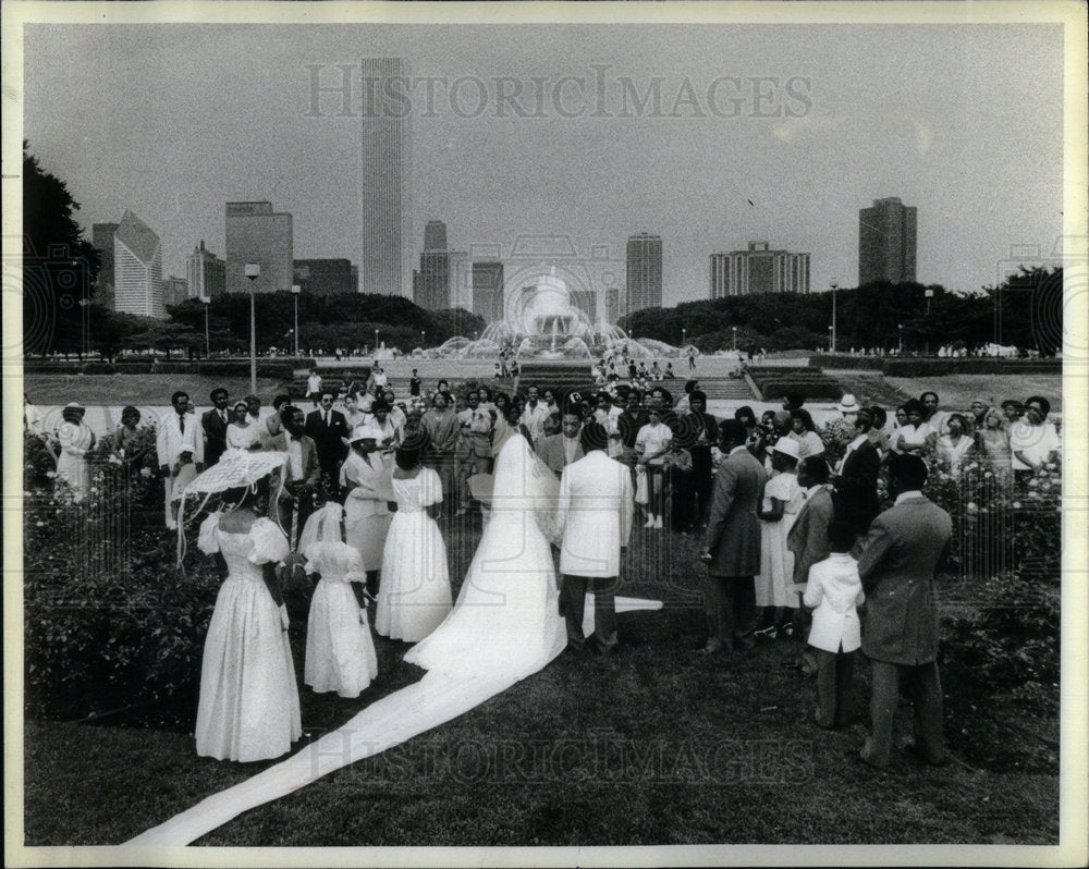 1983 Ronald Wicks Dicy Brown Marriage - Historic Images