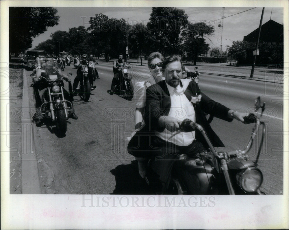 1991 Bride Cindy Floyhar Roger Kneller Mike - Historic Images