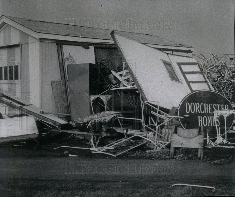 1962 Storm blew windows tore roof damage CH-Historic Images