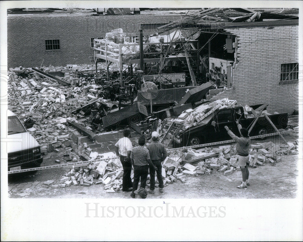 1990 Storm Damage Area Center Brandy road - Historic Images