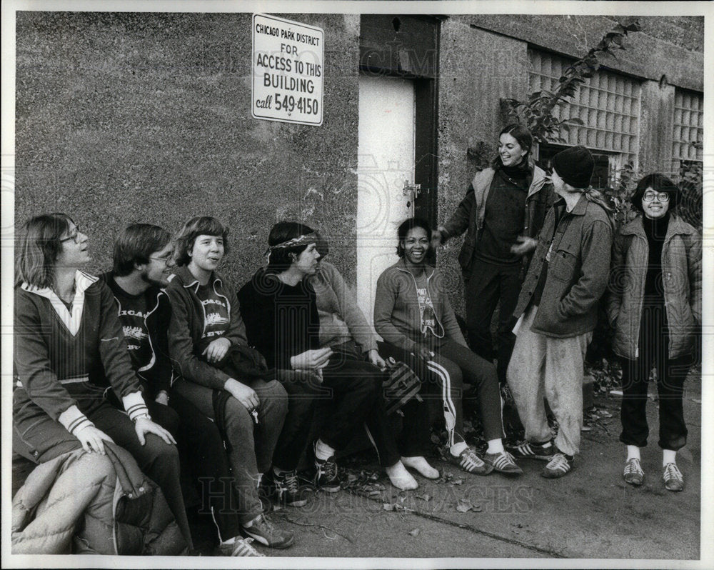 1977 Boating U. of C. Men Women&#39;s Boat Crew - Historic Images