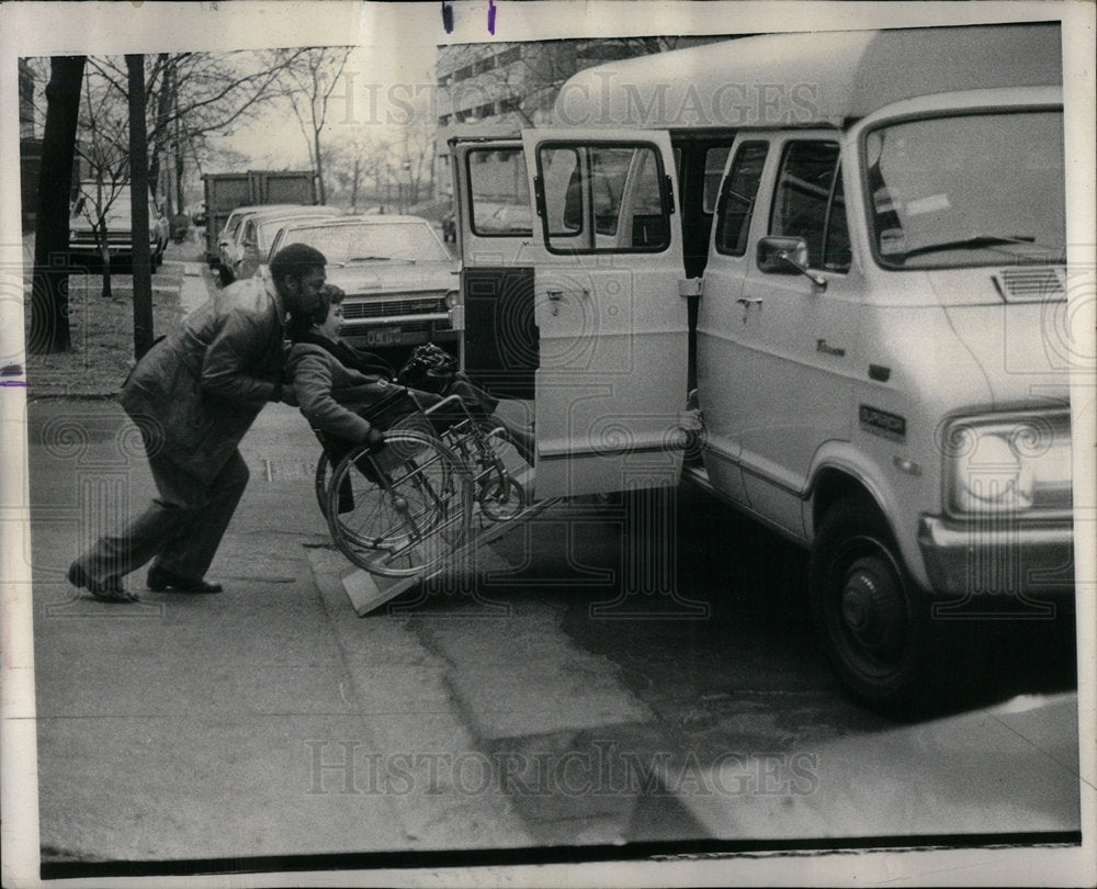 1977 Lois Henneman Wheelchair - Historic Images