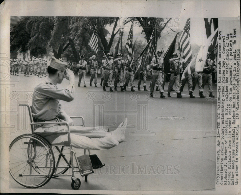 1953 Celebrating Armed Forces Day Richard - Historic Images