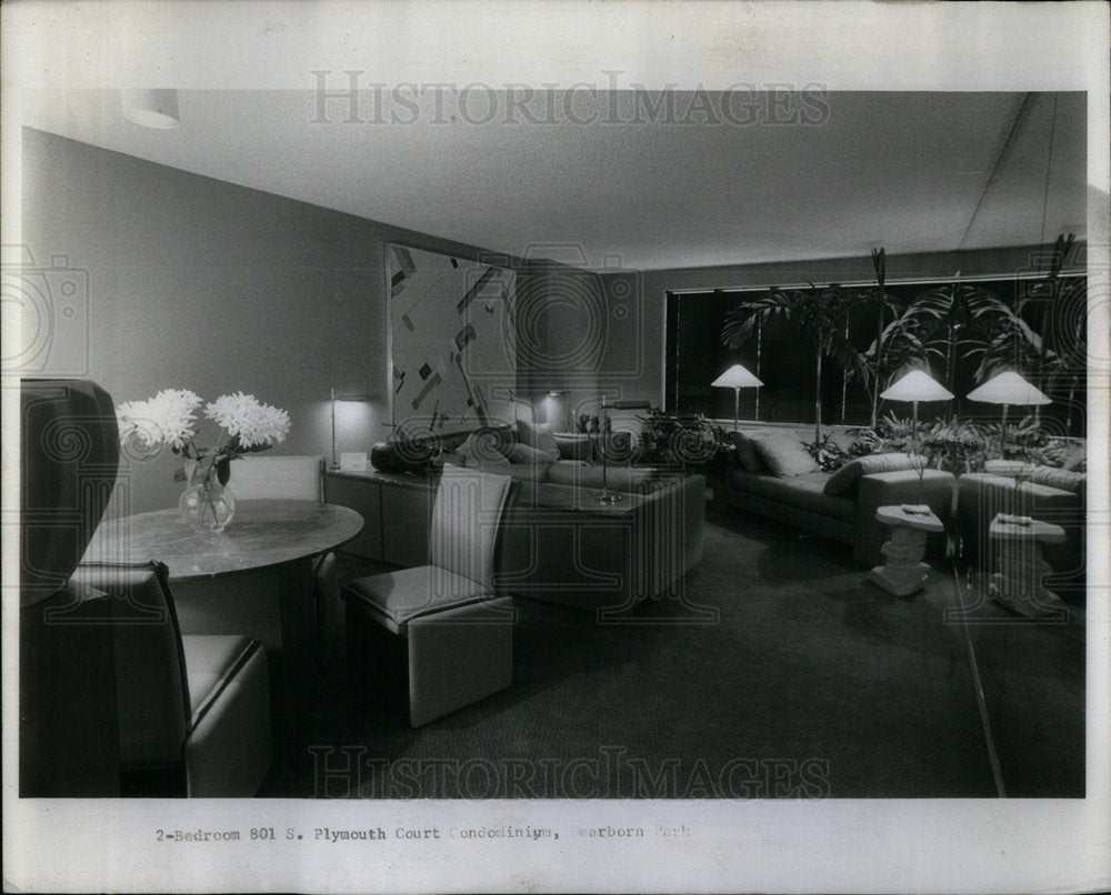 1983 Interior designer Living Dinning Room - Historic Images