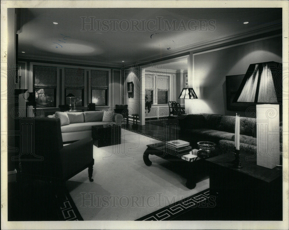 1985 Living Room Janet Schire Designer - Historic Images