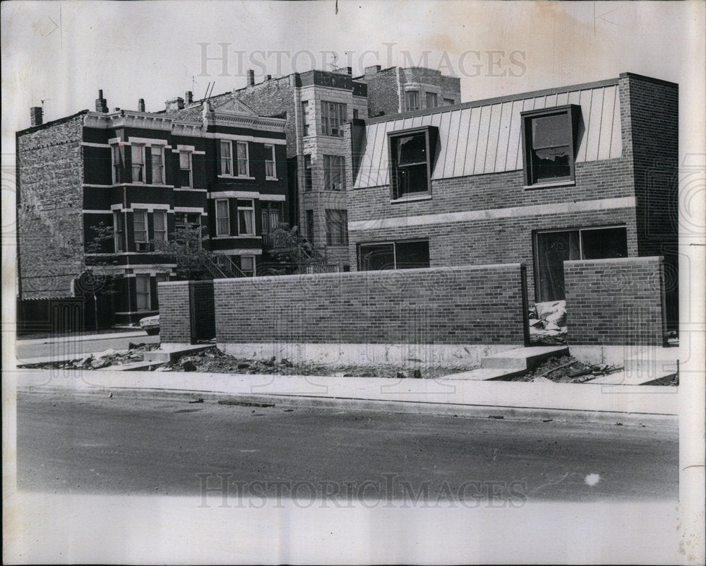 1967 New Building versus Old Building. - Historic Images