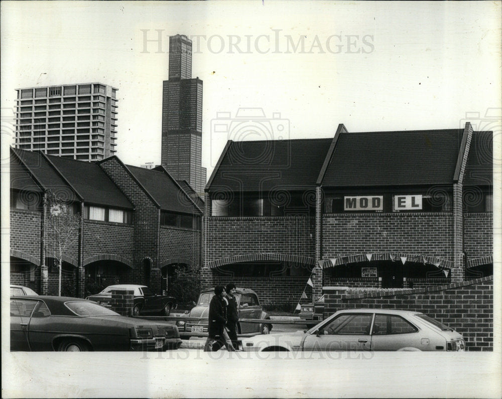 1980 Garden court townhouses billboard-Historic Images