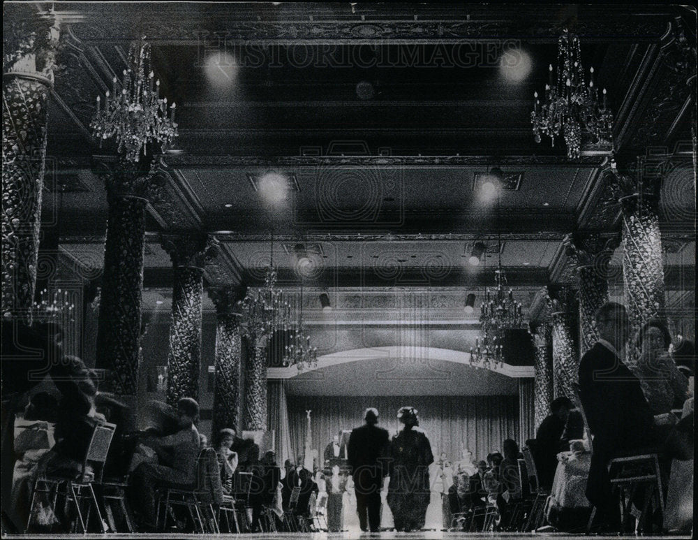 1969 lighted ballroom Drake Hotel scene - Historic Images