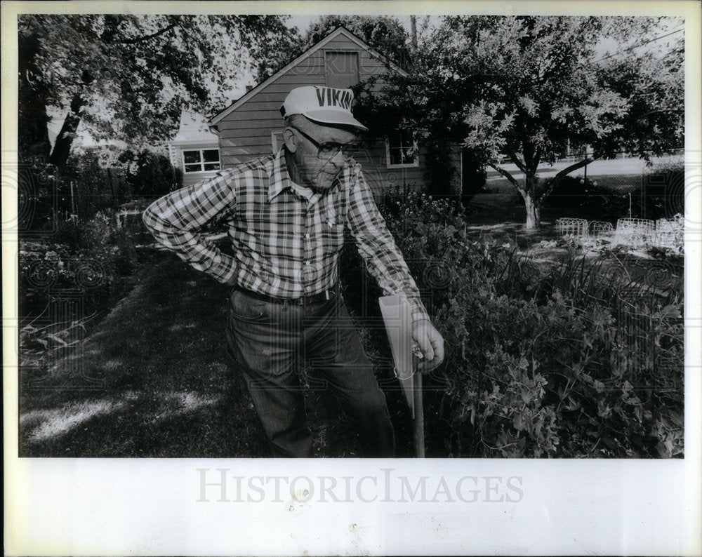 1988 Back yard garden - Historic Images