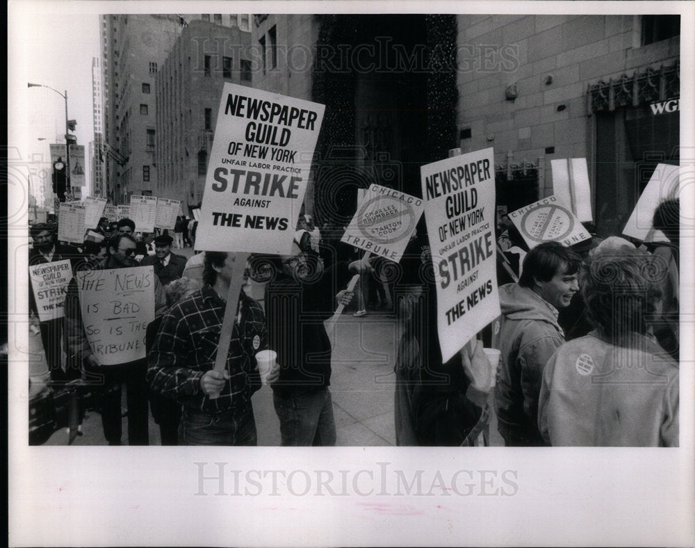 1990 New York Daily News Strikes - Historic Images