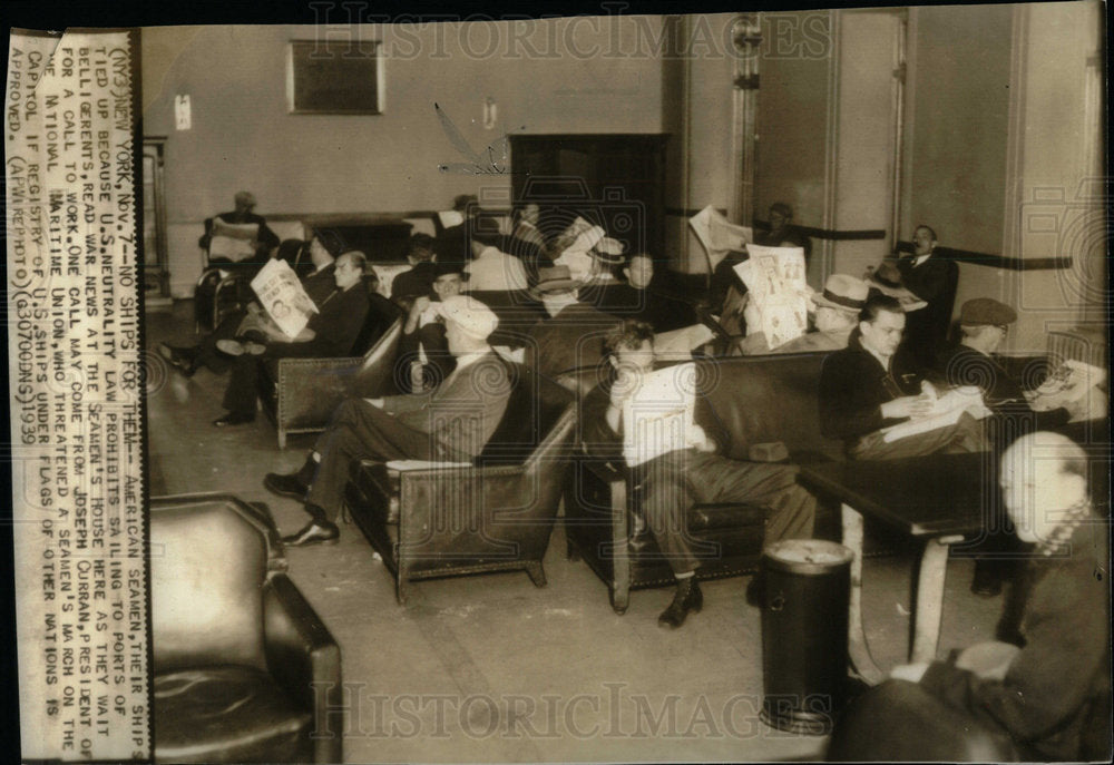 1939 Joseph Curran Maritime America Ports - Historic Images