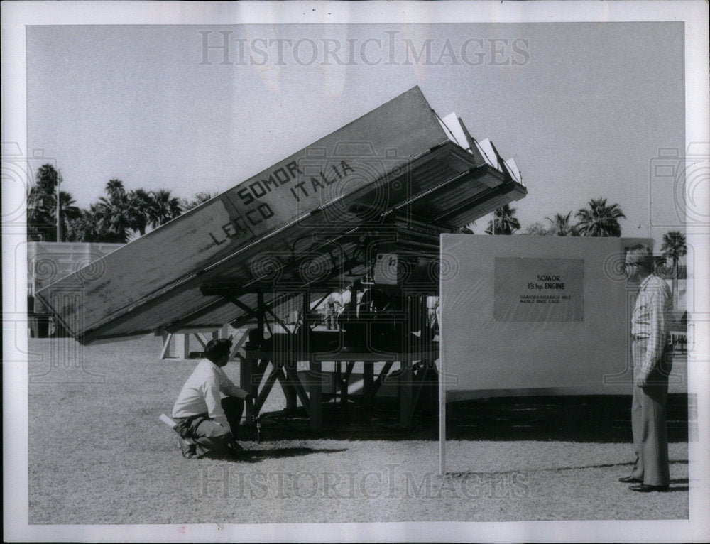 1955 Solar Engine Sun energy Somor work - Historic Images