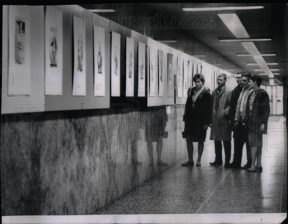 1962 Sun Time Building Lobby Riverside Show - Historic Images