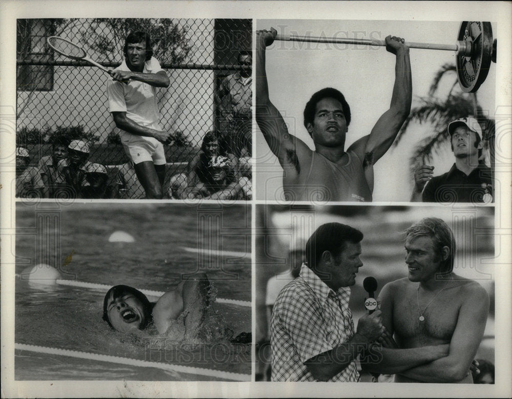 1974 Champion Bob Seagren Tennis Play NFL - Historic Images