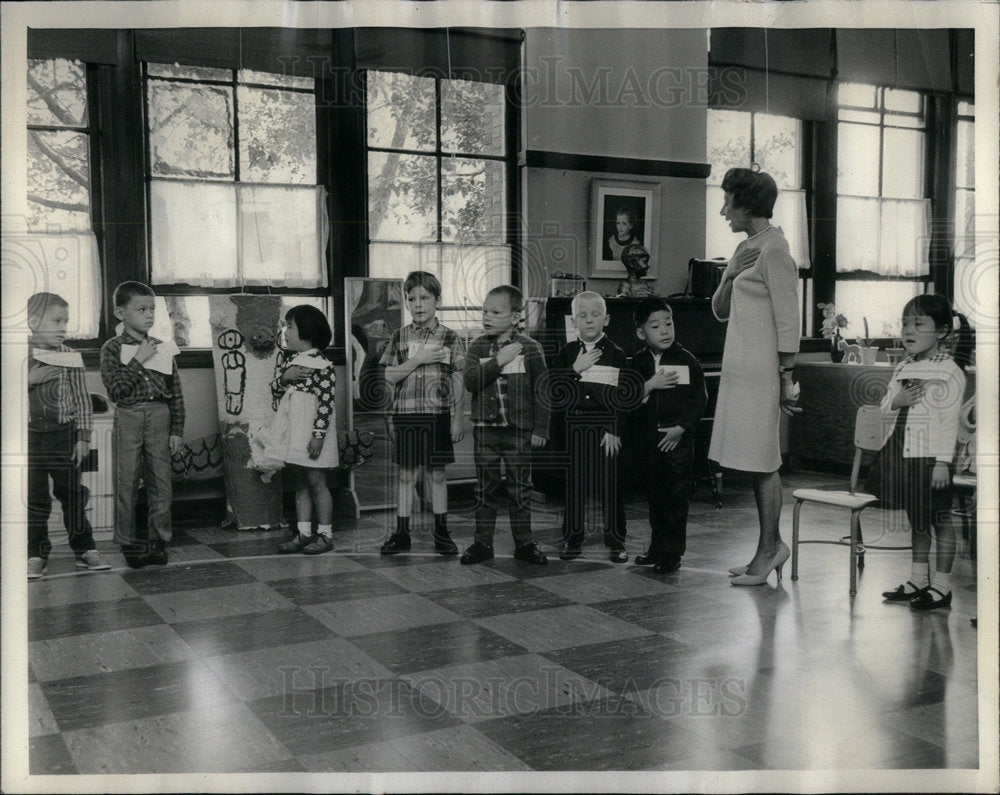 1966 Lucille Casells kindergarten School - Historic Images