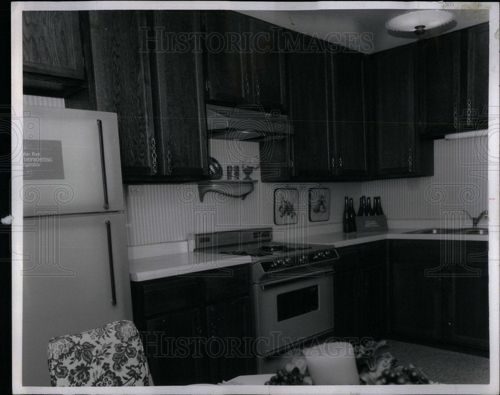 1970 Kitchens Equipment Fruitwood Refrigera - Historic Images